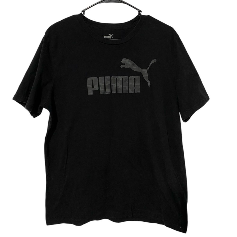Puma Men’s Black Camo Logo Cotton T-Shirt